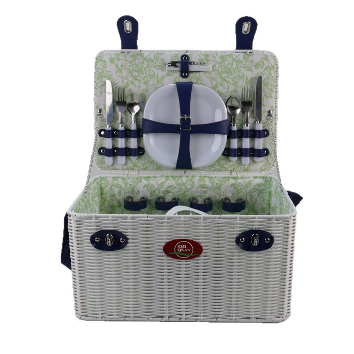 Ladies picnic basket with integrated dish set and cooling compartment Stornfield