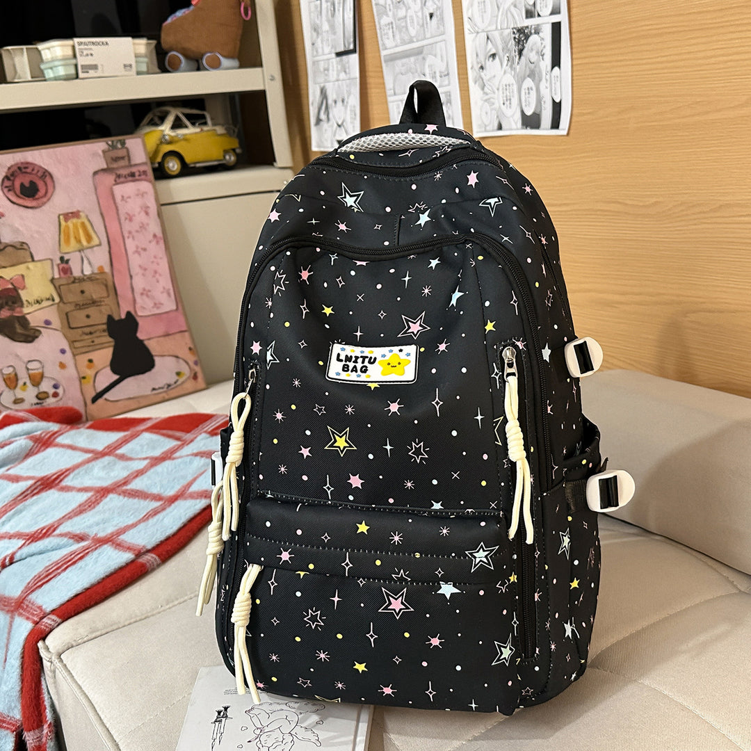 Fun Star-Printed Casual Backpack Stornfield