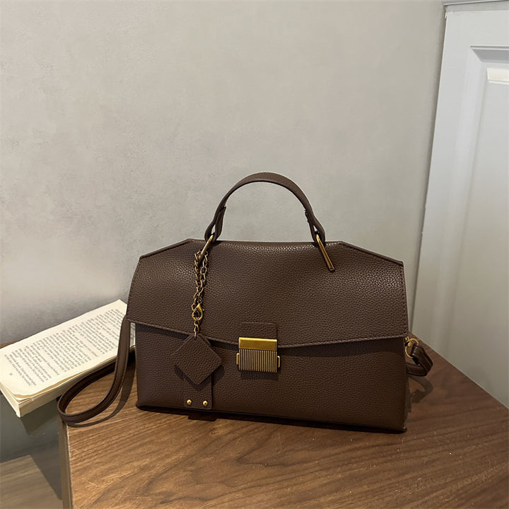 Structured Leather Satchel