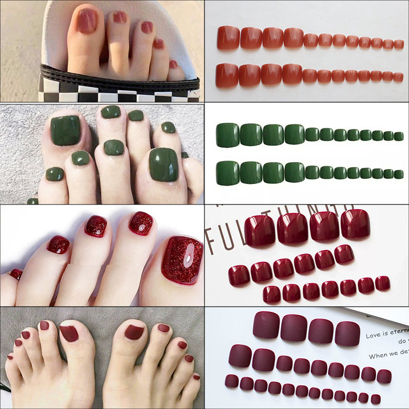 Premium Glossy Press-On Toenails Stornfield