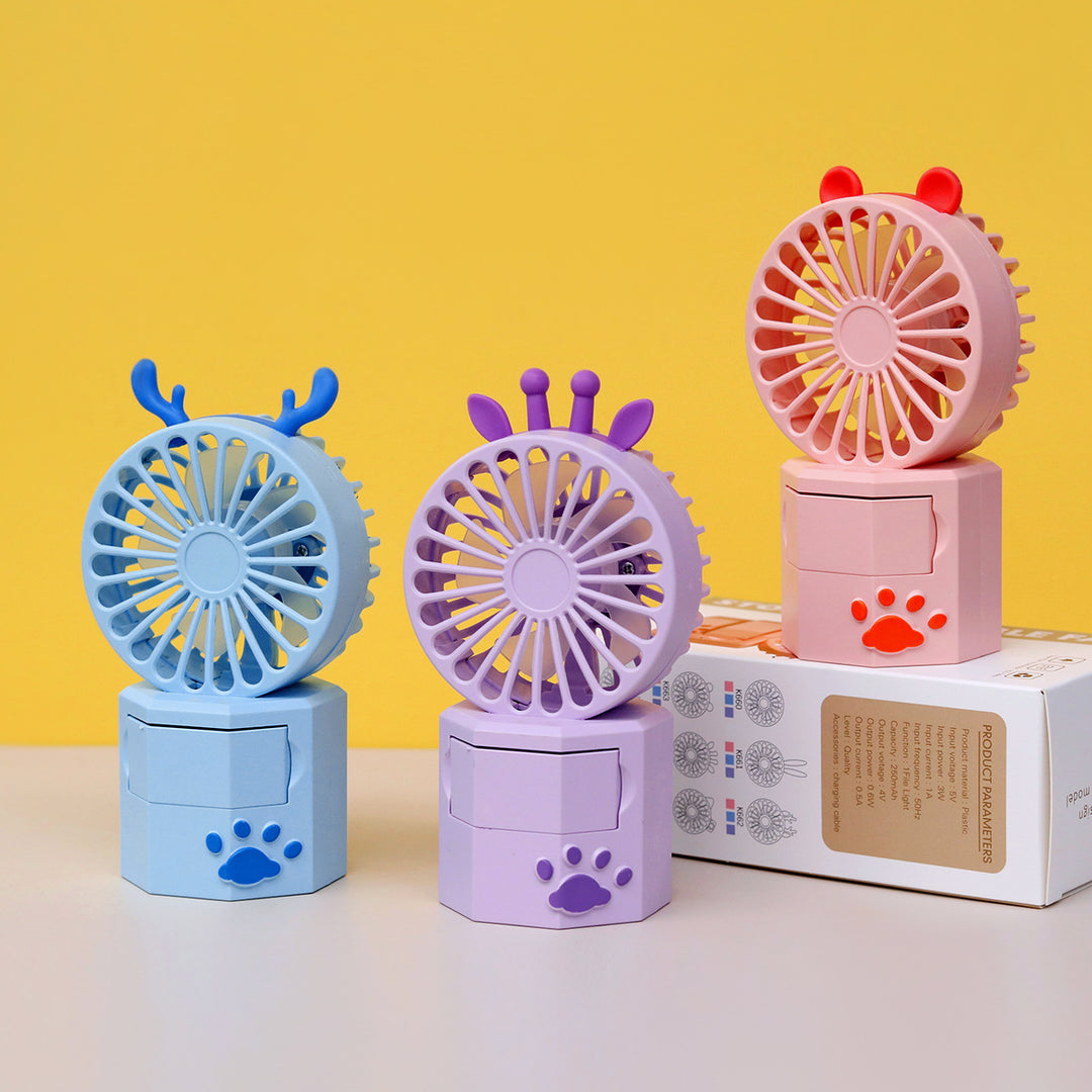 Unisex Portable Mini Fan with Animal Ears and USB Connection Stornfield