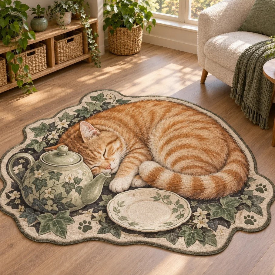Highland Cattle-Themed Area Rug