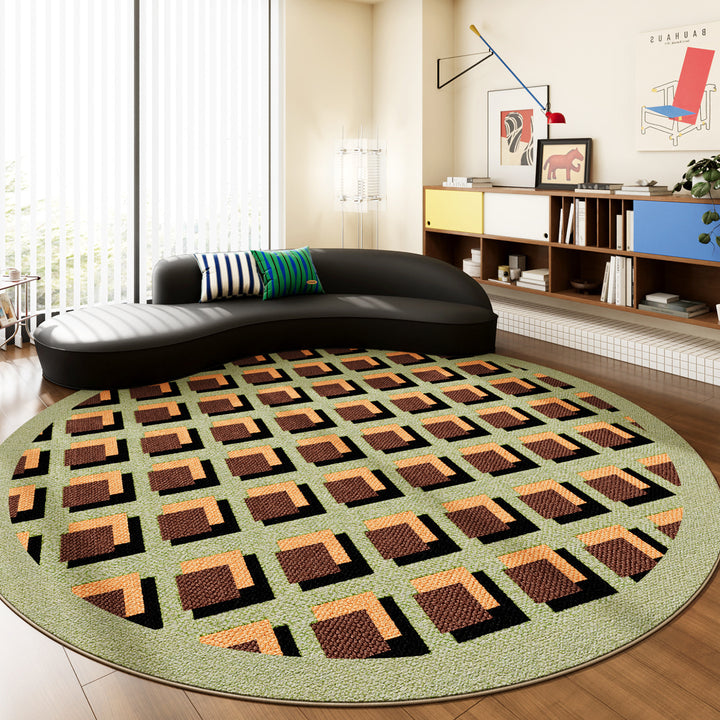 Circular Woven Area Rug