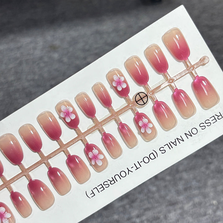 Floral Gradient Press-On Nail Set Stornfield