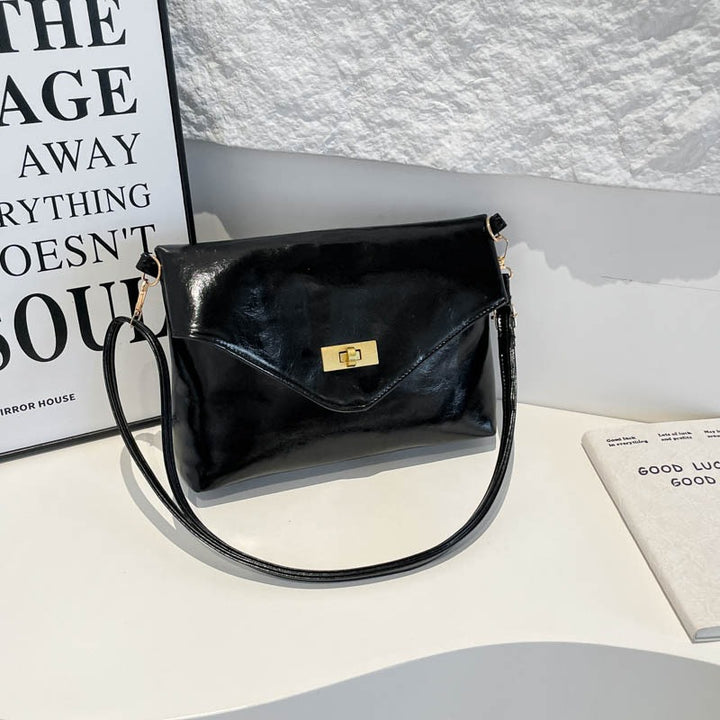 Elegant Leather Envelope Clutch