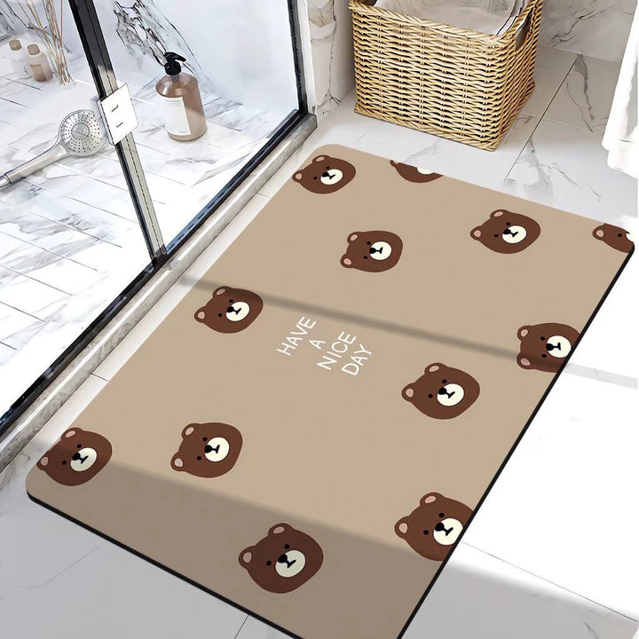 Bear-Themed Bath Mat