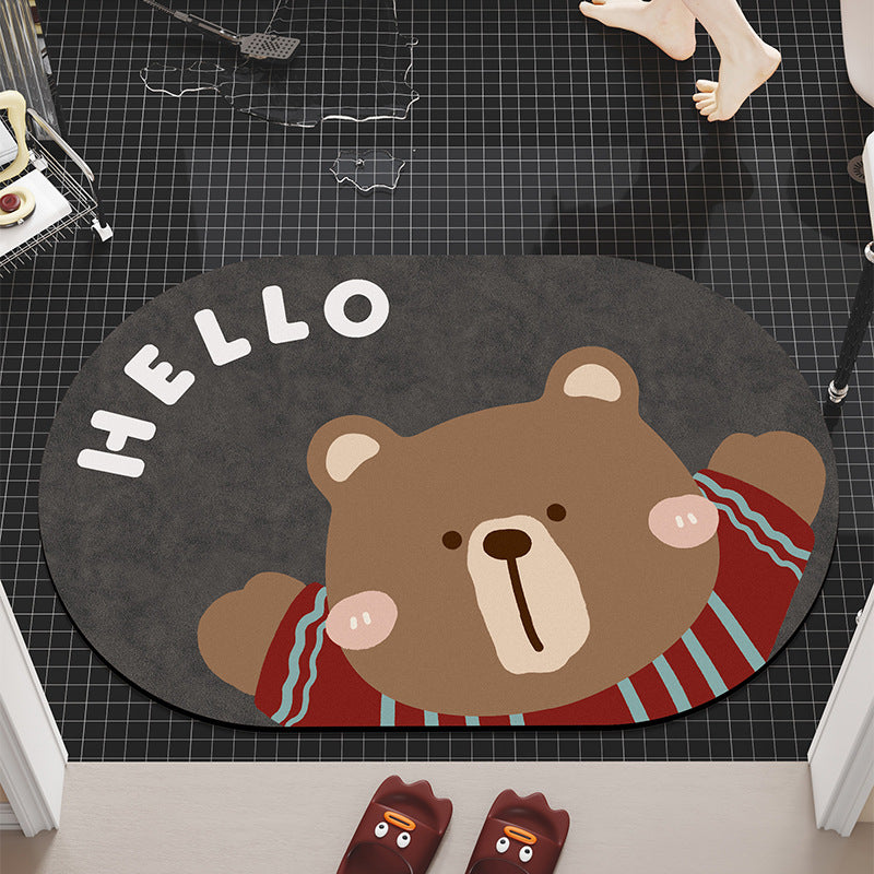 Playful Dog-Themed Area Rug