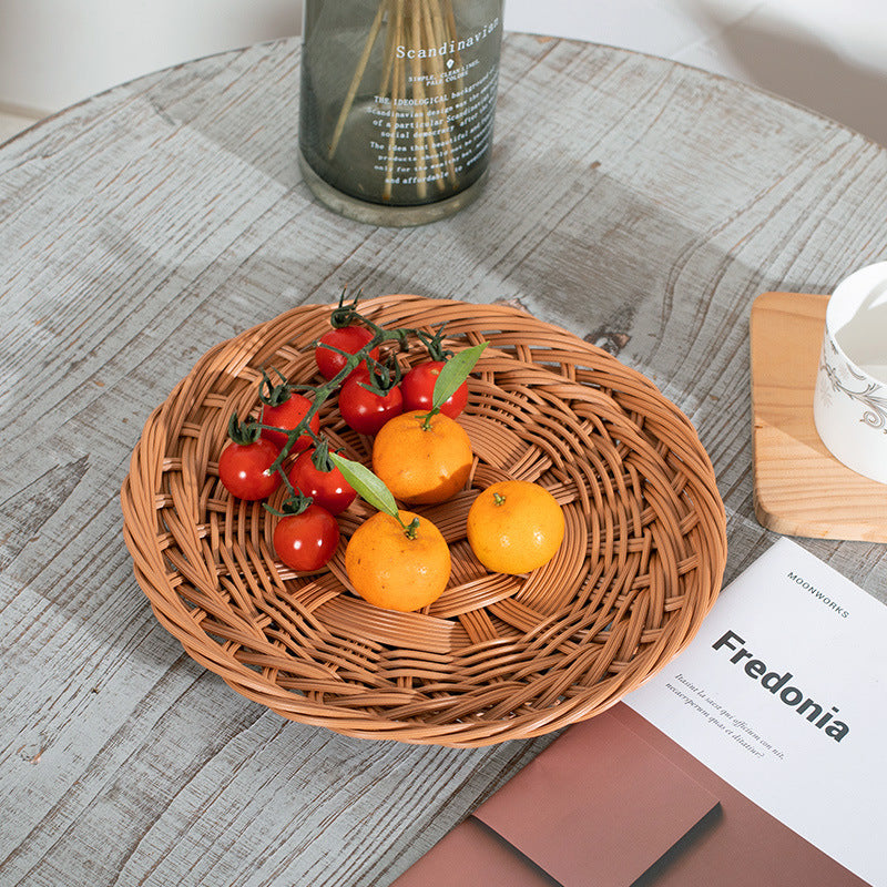 Unisex Oval Basket with Artistic Woven Texture Stornfield