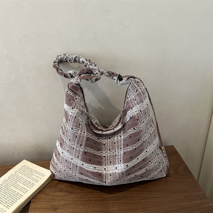 Stylish Fabric Slouchy Hobo Bag