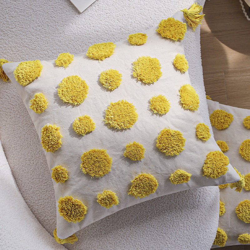 Playful and colorful decorative pillow
