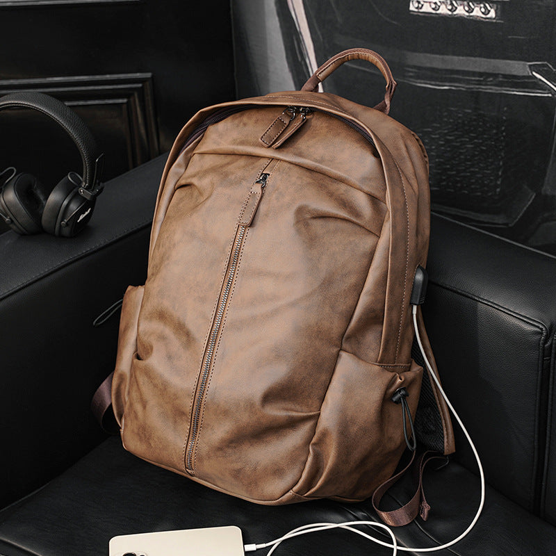 Elegant Backpack Made of Durable Faux Leather with Multifunctional Compartments Stornfield