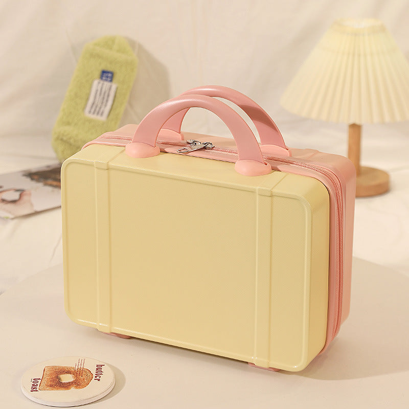 structured hard-shell vanity travel case with dual top handles and lockable zipper Stornfield