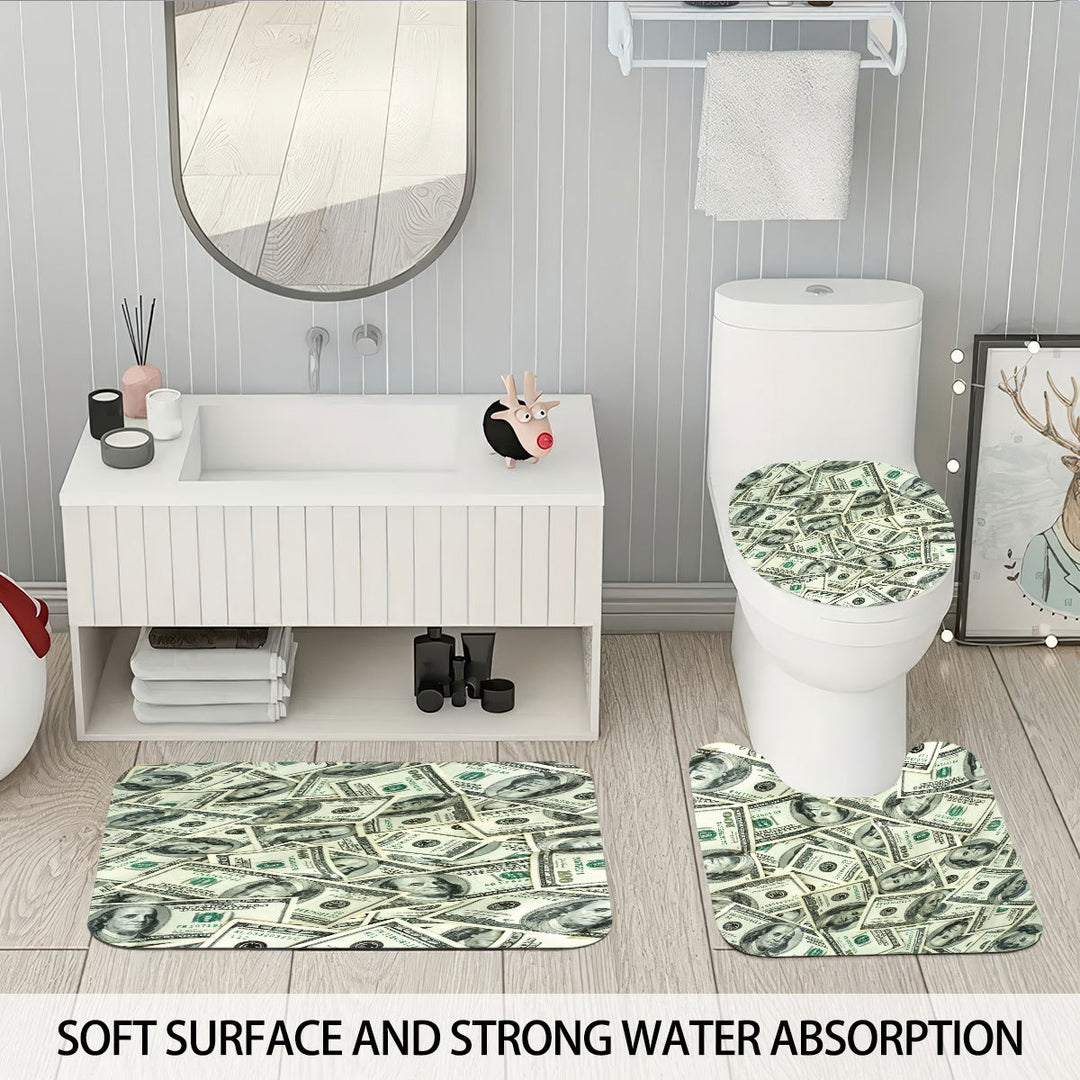 Digital Dollar Bill Bathroom Set Stornfield