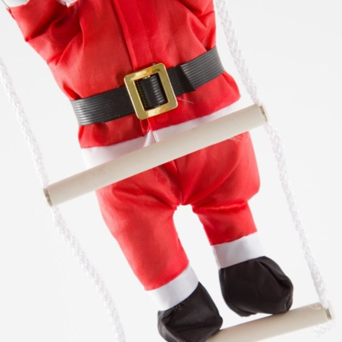 Decorative Santa Claus figure with ladder