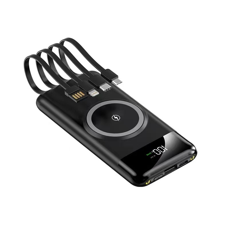 Portable power bank with wireless charging function and multifunction cable Stornfield