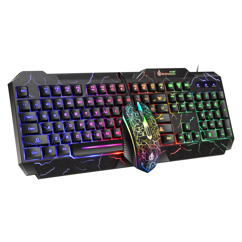 4-in-1 Gaming Accessory Set with Illuminated Keyboard, Precision Mouse, Gaming Headset, and Mouse Pad Stornfield