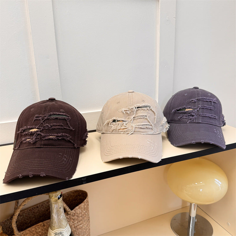 Men's Distressed Denim Baseball Cap Stornfield