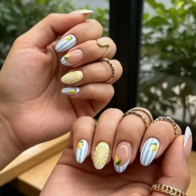 Elegant Artistic Press-On Nails Collection Stornfield
