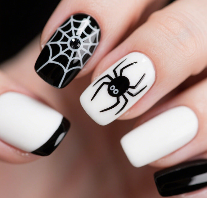 Artistic Halloween Themed Nail Art Stornfield