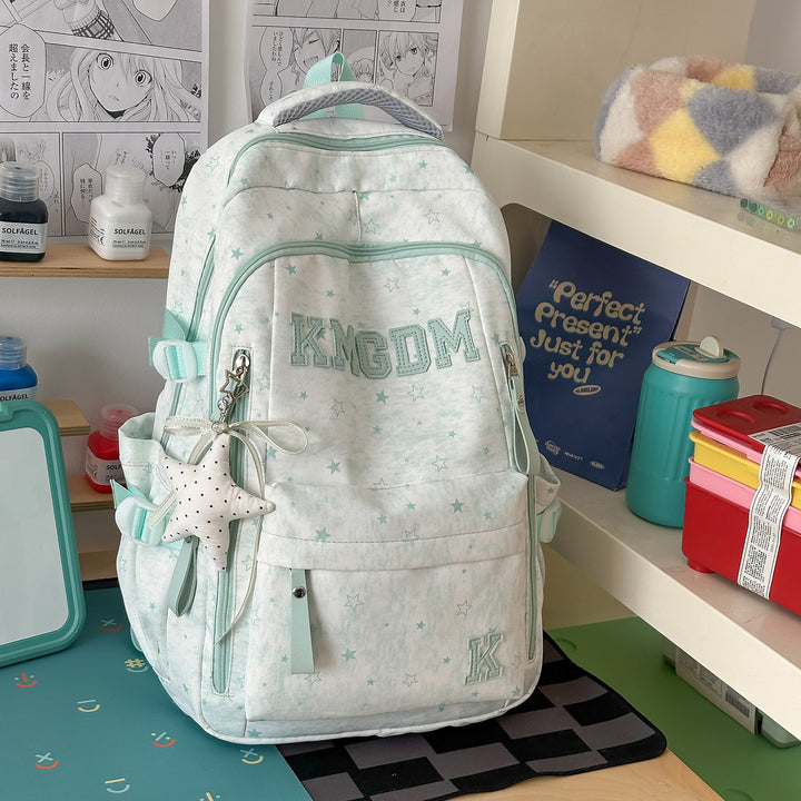 Versatile Star-Patterned School Backpack Stornfield