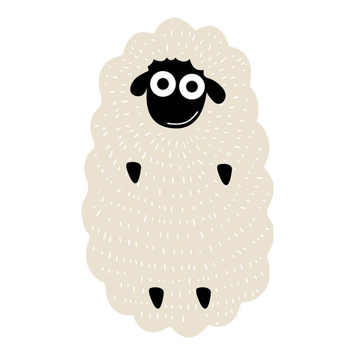 Plush Sheep Shape Bath Mat