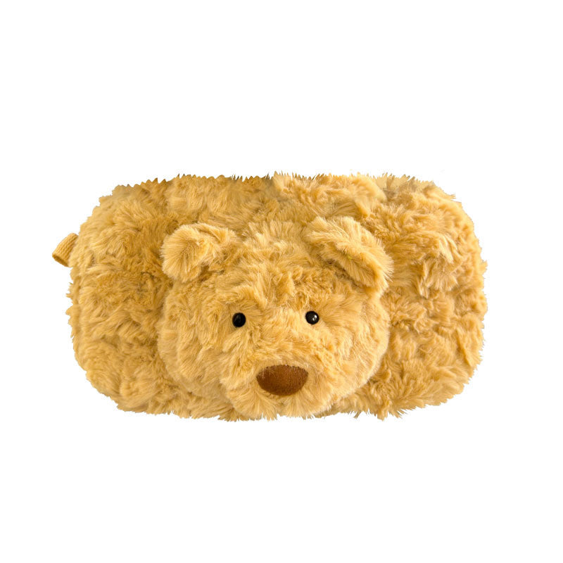 Plush Palm-Tree Character Sitting Soft Toy with Embroidered Face and Corduroy Legs Stornfield