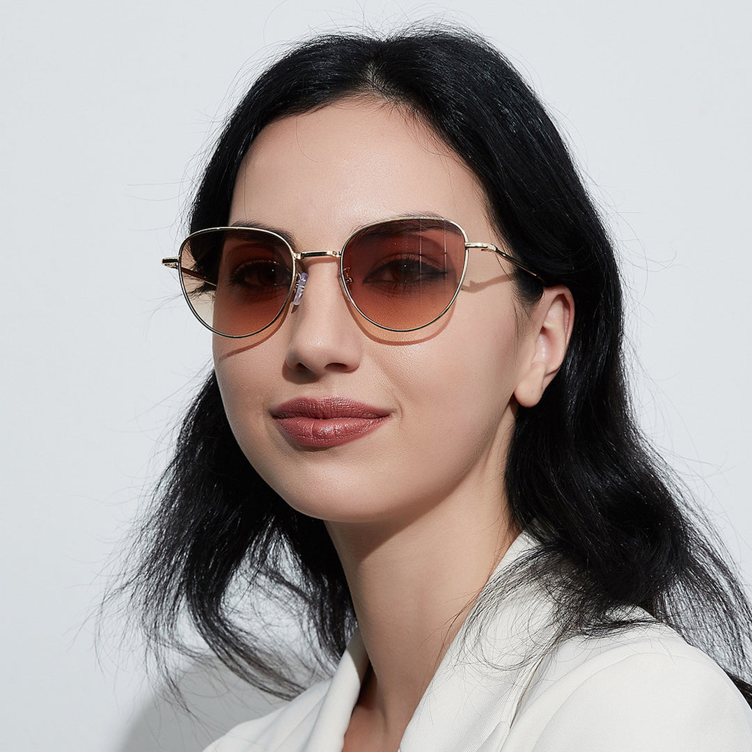 Women’s fashionable sunglasses with delicate metal frame Stornfield