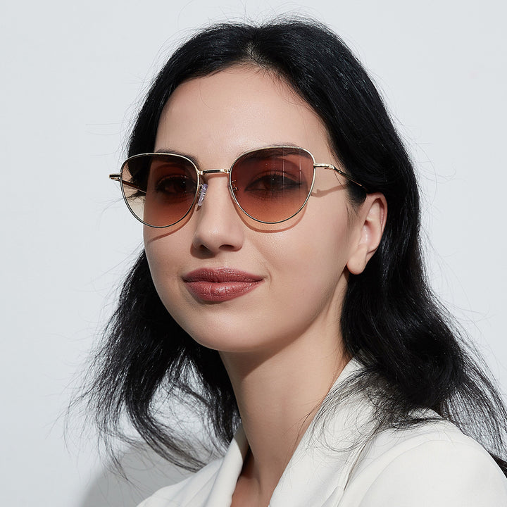 Women’s fashionable sunglasses with delicate metal frame Stornfield