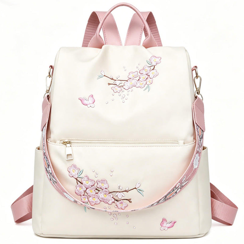 Women's Embroidered Floral Backpack Stornfield
