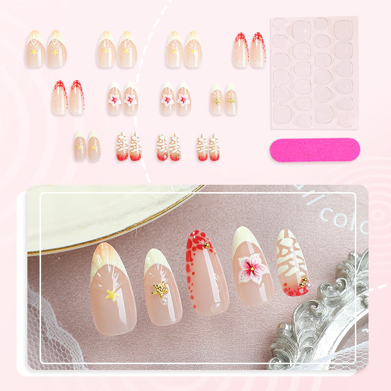 3D Floral Press-On Nail Art Set Stornfield