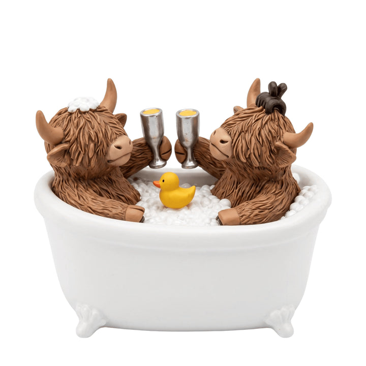 Decoration figure bathing highland cattle Stornfield