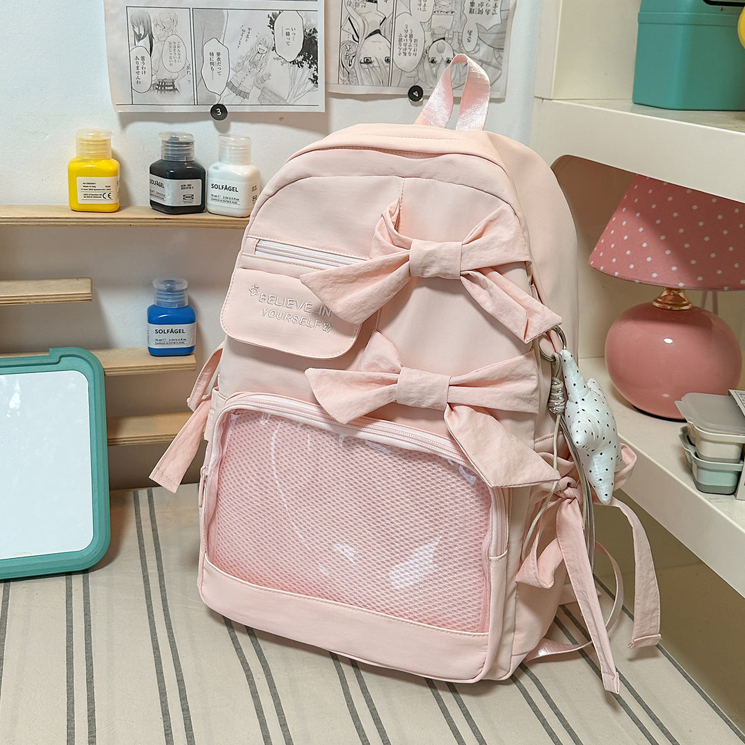 Stylish Bow-Embellished Backpack Stornfield 1791205748