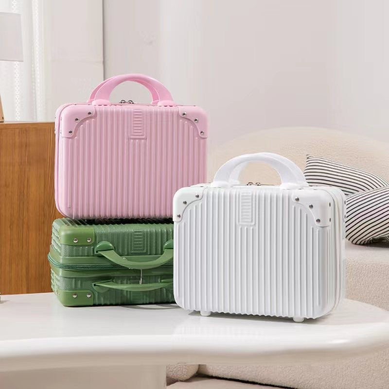 structured hard-shell travel cosmetic carry case with reinforced corner guards and ergonomic handle Stornfield
