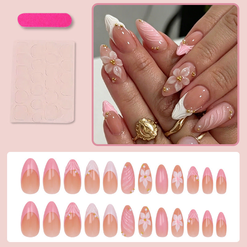 Nail art set with creative 3D flower decorations Stornfield