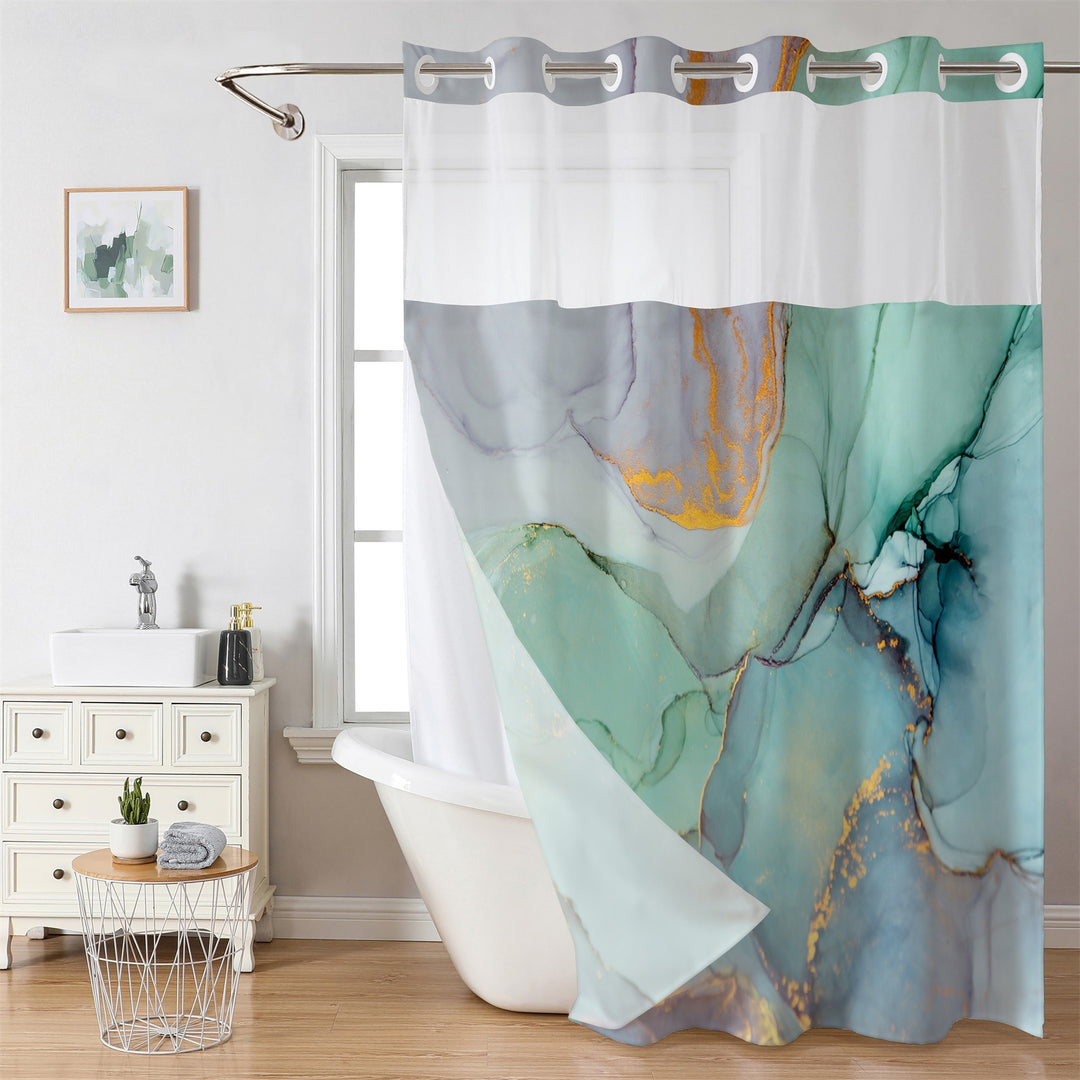 Luxury Marble Design Shower Curtain Stornfield