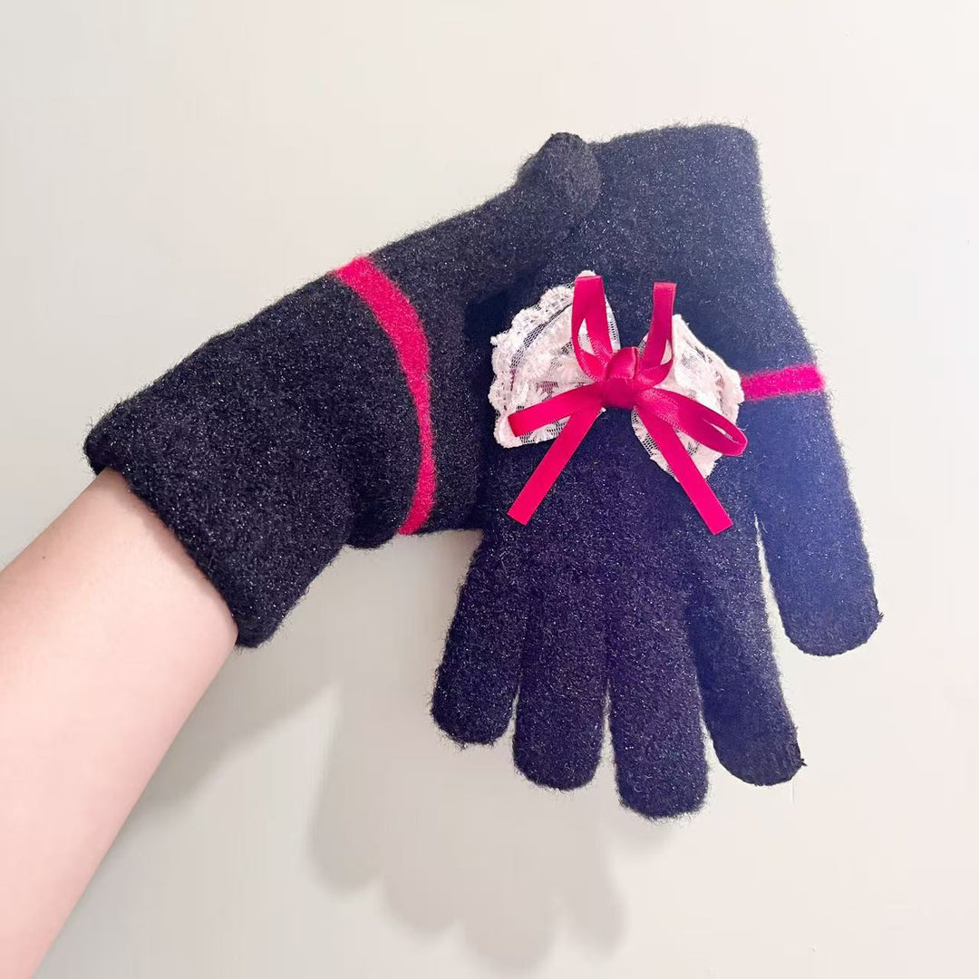 Butterfly Embellished Touchscreen Gloves Stornfield
