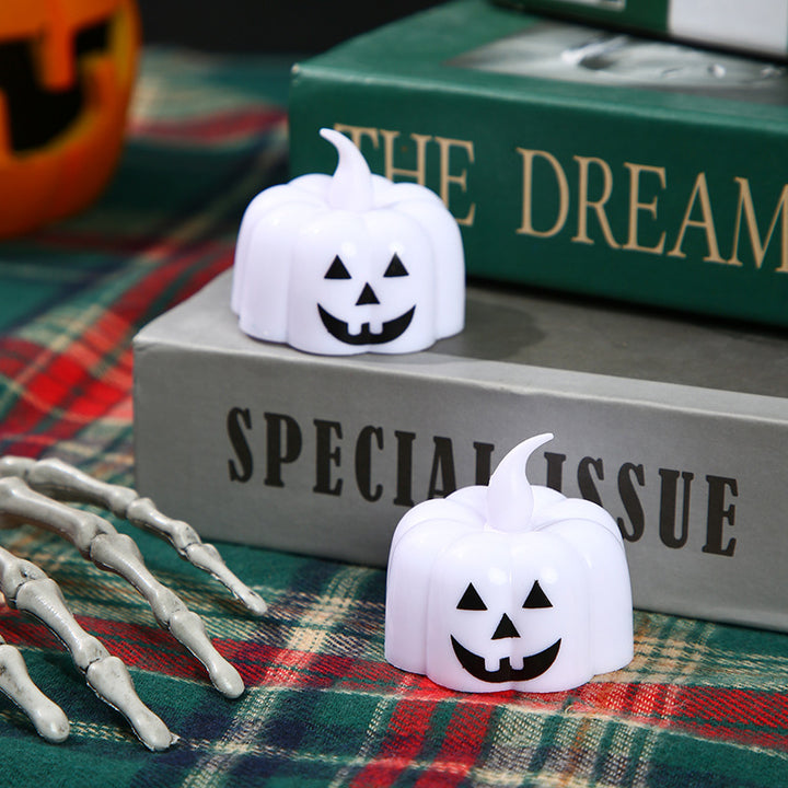 LED Mini Jack-O'-Lantern Pumpkin Tea Light Night Light Decorative Accent