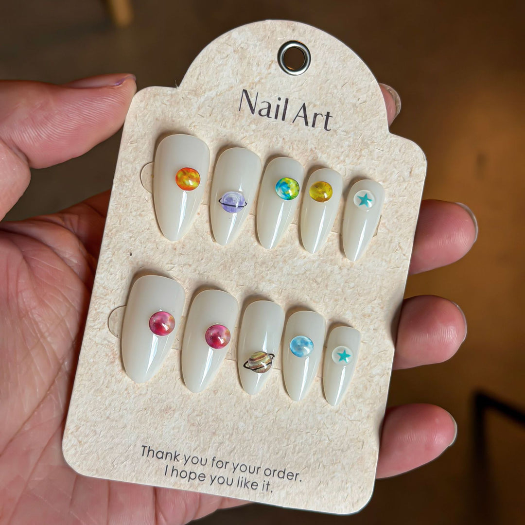 Artistic Press-On Nail Art Set Stornfield