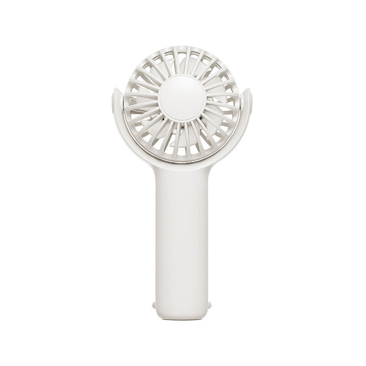 Women portable handheld fan with ergonomic grip and USB charging Stornfield
