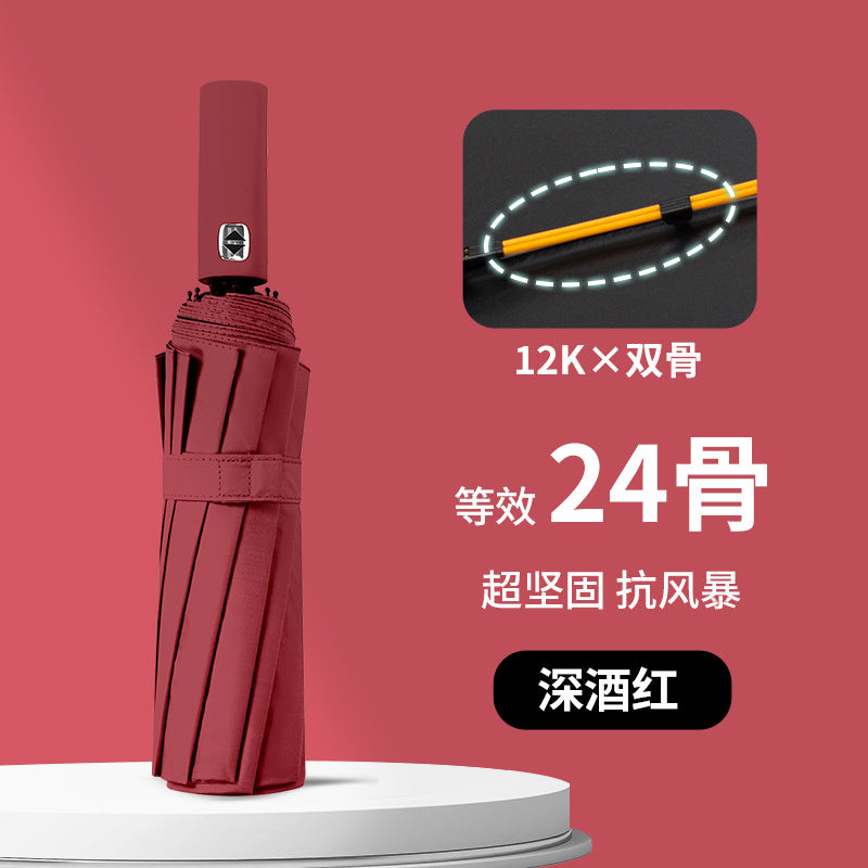 Ladies wind and rain protection umbrella with advanced double structure design Stornfield