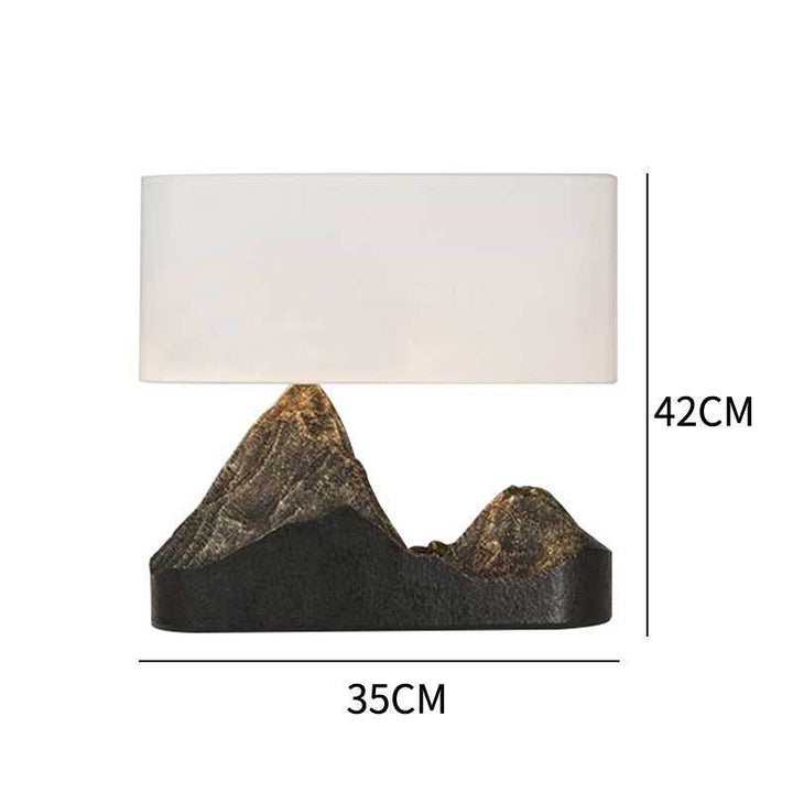 Decorative Mountain Sculpture Table Lamp