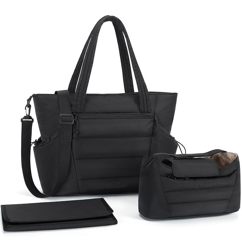 Polyurethane handbag with removable organizer Stornfield