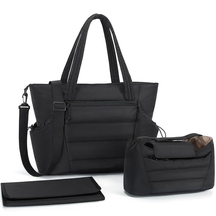 Polyurethane handbag with removable organizer Stornfield