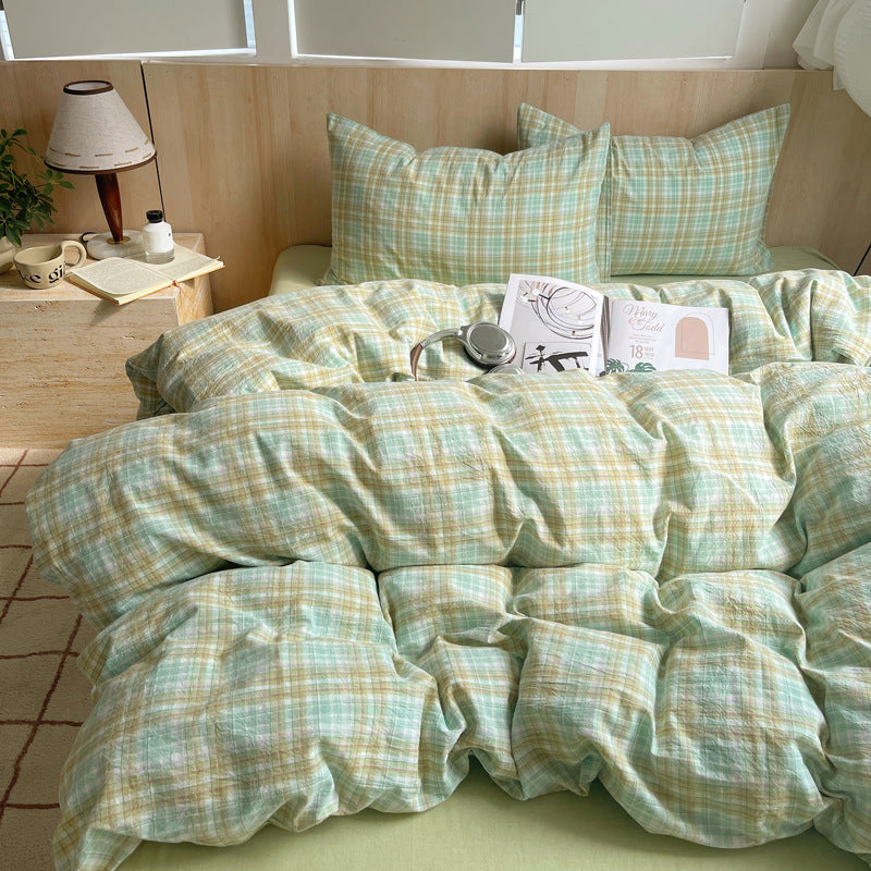 Striped Cotton Duvet Cover Set