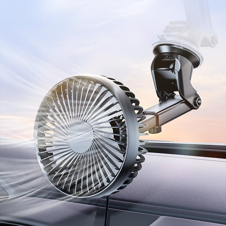 Double fan with swivel head and energy-saving features Stornfield