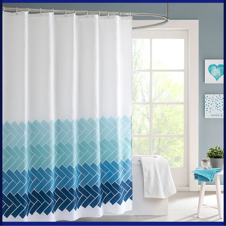 Modern Geometric Shower Curtain Stornfield