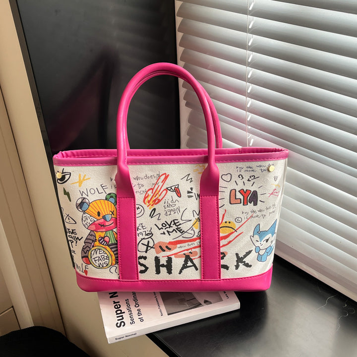 WoPlayful Illustrated Canvas Tote Bag Stornfield