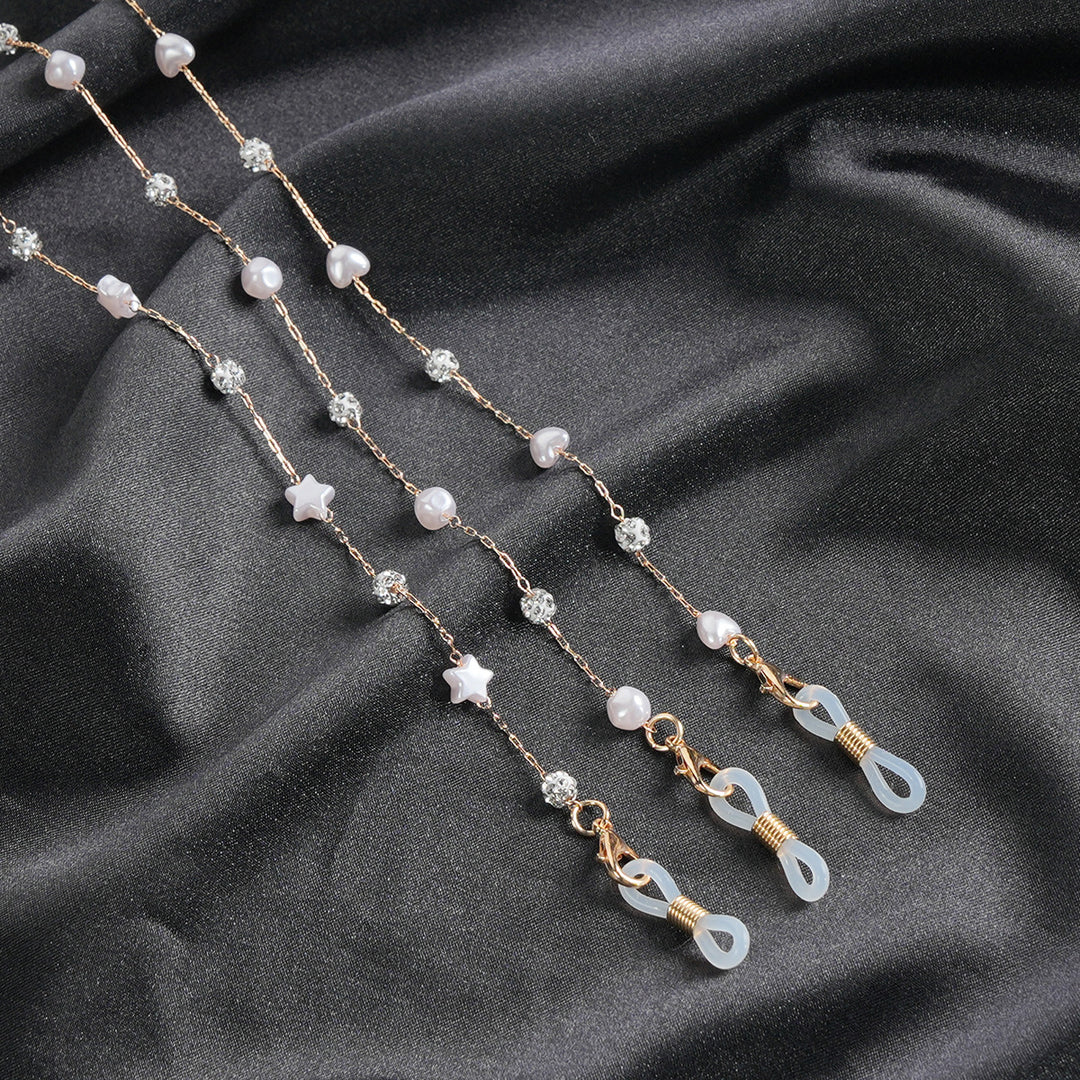 Pearl and Crystal Decor Eyewear Chain Stornfield