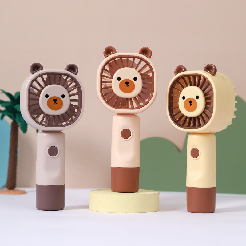 Unisex Portable Hand Fan in Cute Bear Pattern Stornfield