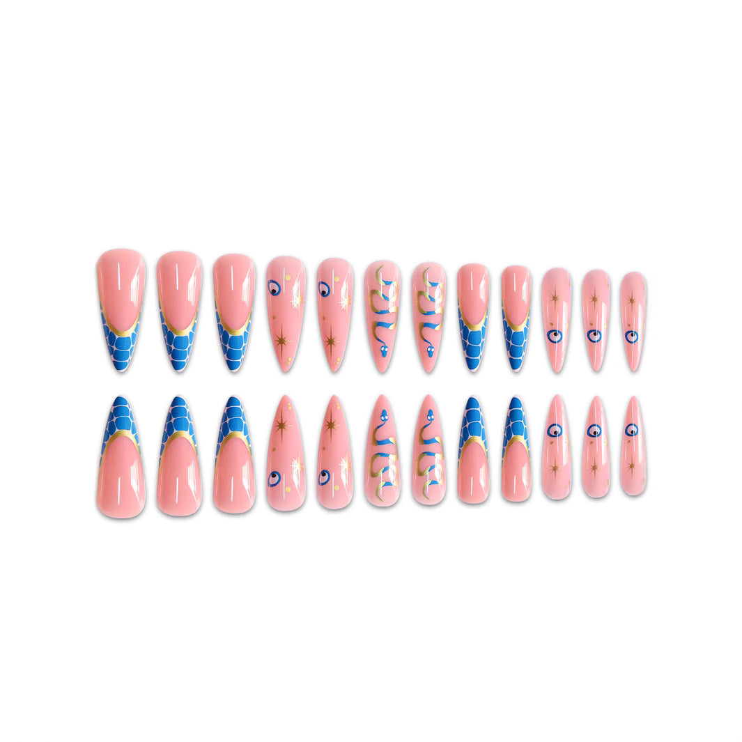 Fantasy-Themed Stiletto Press-On Nail Art Stornfield